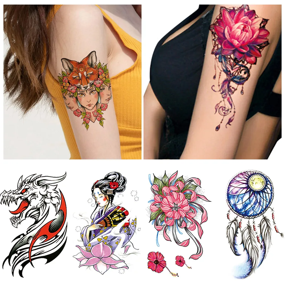 BETOP Arm Sleeve Tattoo Waterproof Temporary Body Art Creative Tattoo Sticker Rose Colorful Men Full Skull Totem Tattoo Stickers | Lazada Betop Arm Sleeve Tattoo Waterproof Temporary Body Art Creative Tattoo Sticker Rose Colorful Men Full Skull Totem Tattoo Stickers | Lazada
