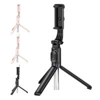 Portable Tripod Wireless Portable Telescopic Folding Tripod Stainless Steel Photo Tripod for Selfie Video Group Photo And Life Record kindly