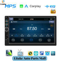 สเตอริโอรถยนต์7นิ้ว DIN คู่ใช้ได้กับ Carplay Android ระบบควบคุมสายอัตโนมัติวิทยุ FM ระบบเสียง Aux/ ยูเอสบีไดรฟ์