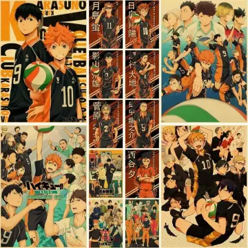 Anime Haikyuu high school vôlei Parede Poster Scroll Home Decor Cosplay 1082