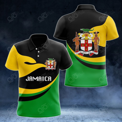 Style Summer 2023 NEW Jamaica Proud Version Unisex Adult Polo Shirtsize：XS-6XLNew product，Canbe customization high-quality
