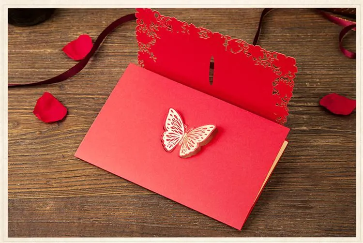 Vintage Wedding Supplies China Laser Cut Luxurious Butterflies