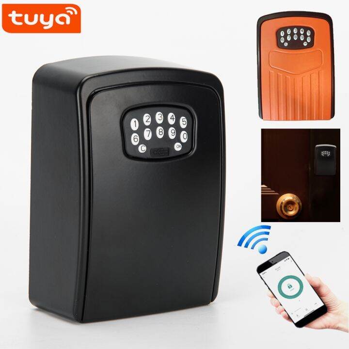 Waterproof Smart Key Storage Secret Box with Code Tuya APP Unlocking