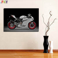 โปสเตอร์รูปรถจักรยานยนต์ศิลปะบนผนังดูคาติ959 Panigale ตกแต่งห้องนั่งเล่นด้วยผ้าใบพิมพ์และพิมพ์ผ้าใบวาดภาพ0725E2