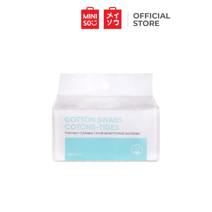 MINISO Wooden Stick Cotton Buds Tips for Ear Cleaning 800 PCS Lazada PH