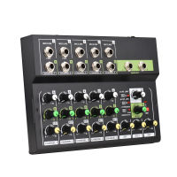 10-Channel Mixing Console Digital Audio Mixer Stereo Mic/line Mixer With Reverb &amp; 48V Phantom Power For Recording DJ Network Live Broadcast