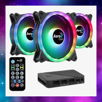 CASE FAN (พัดลมเคส) AEROCOOL DUO 12 PRO 12 CM RGB ใช้งานปกติ