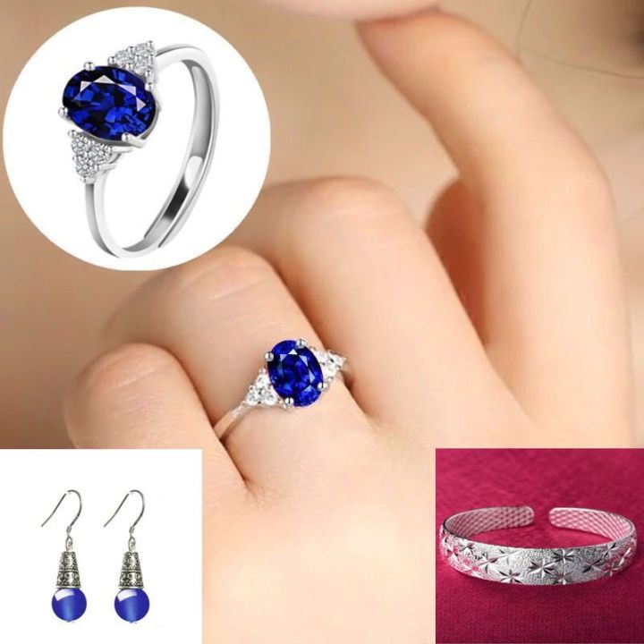 มรกตสีฟ้าคริสตัลสีแดงไขหยกปรับแหวนชีวิตหญิงสำหรับแฟน-s925-แหวนเงินอารมณ์หวาน-4g6o