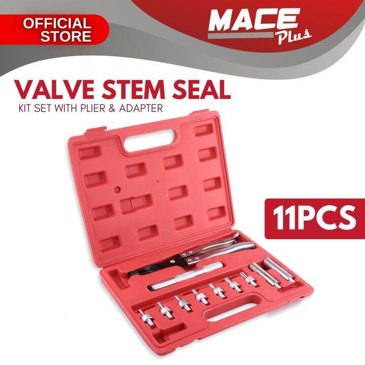 11pcs Valve Stem Seal Removal & Installer Kit Set Tool Remover Pliers & Seal Adapters Lazada