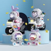 astronaut baby particle building puzzle men and women assembled educational toys