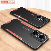 กล่องโลหะอลูมิเนียมหรูหราคุณภาพสูงสำหรับฝาหลังแบบด้าน11i Huawei Nova เคสโทรศัพท์ซิลิโคนป้องกันกล้องเต็มรูปแบบสำหรับ Huawei Nova 11i กรอบ4G