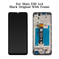 หน้าจอ XT2155 6.5นิ้วสำหรับ Moto E20หน้าจอสัมผัส LCD Digitizer สำหรับ Motorola ชุดประกอบจอแสดงผล E20พร้อมกรอบ