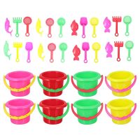 8 Sets Play Sand Children Toys Bucket Small Playing Funny Beach Plastic Digging Kids Practical