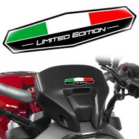 1 Pasang Stiker 3D มอเตอร์ Reflektif Edisi Terbatas Stiker Bendera Italia Aksesori Mobil Autobike Untuk Ducati Bebelli Aprilia RSV4