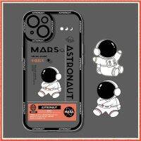 Casing OPPO A3S A5 A5S A7 A9 2020 A12 A12E A8 A15 A15S A16 A31 A32 A52 A54 A72 A74 A94 F9 F11 Pro Reno 2Z 2F 5 Astronaut Nasa Clear Phone Case Shockproof Soft TPU Cover