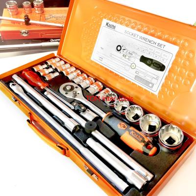 ชุดบล็อก12เหลี่ยม KOCHE 25ชิ้น บล็อกSOCKET SET 4หุน(1/2)