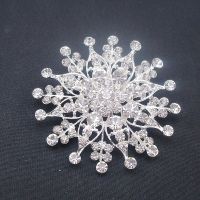 Women Brooch Elegant Vintage Rhinestone Snowflake Flower Style Pin Brooch for Women Sparkling Star New Fashion Item No.: BH7519