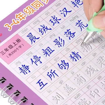 Handwriting Practice for Kids, Magic Practice Copybook, 3D Groove  Calligraphy Copybook,chinese Reusable Groove Calligraphy Copybook for  Children