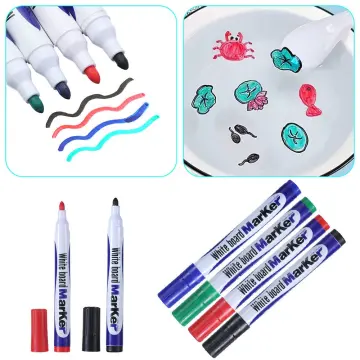 6/8/12 Colors Water Painting Pen Water Drawing Floating Doodle Whiteboard  Markers Kids Toys Early Art Education Spoon Pens