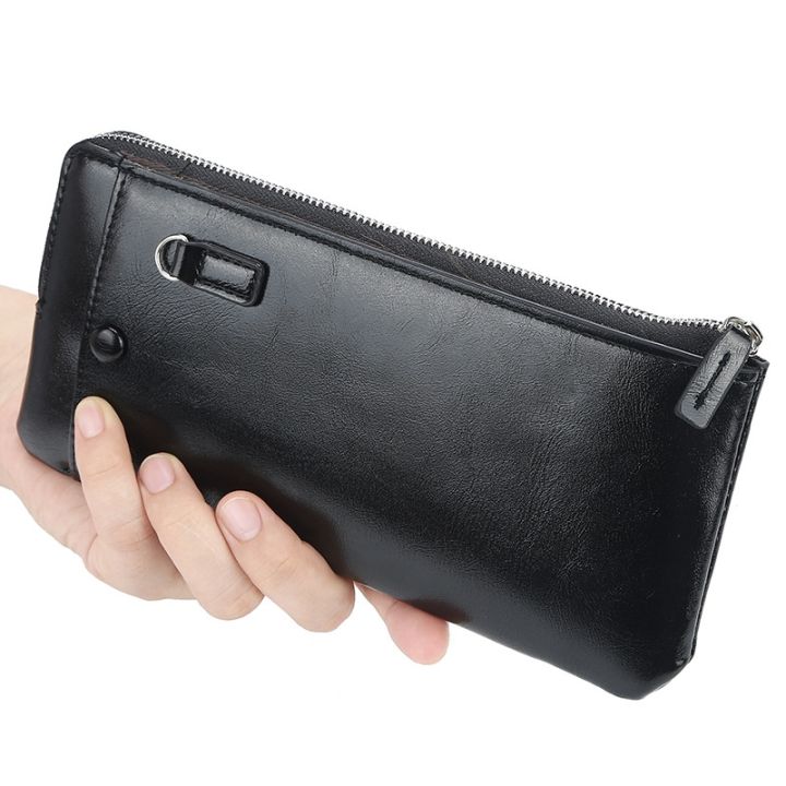 layor-wallet-กระเป๋าสตางค์ผู้ชาย-กระเป๋ากระเป๋าเงินแบบยาวหนังกระเป๋าเคสโทรศัพท์มือถือเหรียญมัลติฟังก์ชั่ที่ใส่การ์ดพกพา-xa205c-คุณภาพ