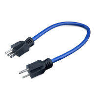 Universal 3 Prong Plug To Plug 125V Generator Adapter สายไฟ12AWG 5-15P ถึง5-15P 60127สีฟ้า