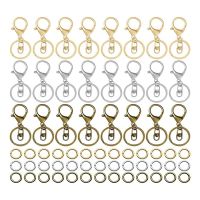 1Set Key Ring Key Ring Buckle Popular with Chain Jewelry Making Components for Keychain ,A