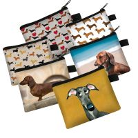 ♛♧❣ Dog Printed Coin Purses Zipper Card Holder Clutch Cute Pet Animal Wallet Storage Pouch Ladies Key Pouch Mini Money Bag