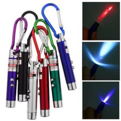 Multi-functional 3-in-1 Led  Mini  Flashlight Lightweight Ultraviolet Money Detector Lamp Keychain Outdoor Emergency Tools Rechargeable Flashlights