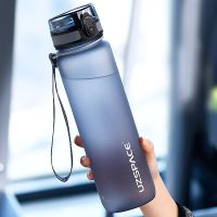 Hot Sale Sports Water Bottle 500/1000ML Protein Shaker Outdoor Travel Portable Leakproof Drinkware Plastic Drink Bottle BPA Free