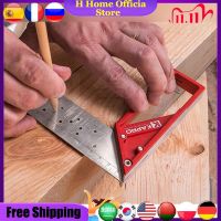 25/30/40cm Multifunction Level Ruler Carpenters Ruler Marking Steel Ruler Marking Angle Ruler Stainless Steel Square Measuring