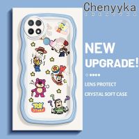 เคส Chenyyyka สำหรับ OPPO A15 A35 A15s 4G เคสการ์ตูนเรื่องของเล่นน่ารักดีไซน์ใหม่ขอบครีมนุ่มโปร่งใสลายกล้องถ่ายรูปเคสมือถือเคสฝาครอบป้องกันอ่อนโยนเรียบง่าย