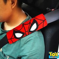 Spider Man Seat Belt Shoulder ปลอกใส่เข็มขัดนิรภัยสำหรับรถยนต์ลายพิเศษ.