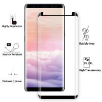 ฟิล์มกระจก นิรภัย เต็มจอ กาวขอบ ซัมซุง โน้ต9 สีดำ / สีใส Edge Glue Curve Tempered Glass Screen Black / Clear For Samsung Galaxy Note9 (6.4")