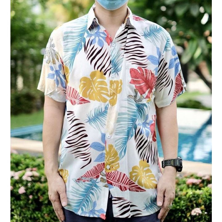 เสื้อฮาวาย-เสื้อเชิ้ต-hawaii-เชิ๊ตเกาหลี-สินค้ามาใหม่-ผ้านิ่มขึ้น-สไตล์เกาหลีมาแรง