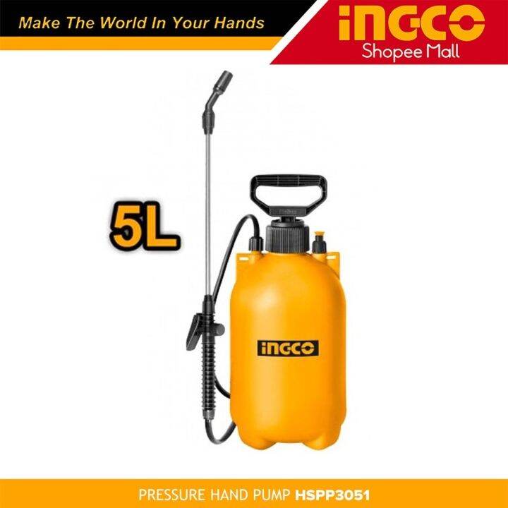 Ingco 5L Garden Misting Pressure Sprayer HSPP3051 HSPP30502 | Lazada PH