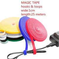 1PCS/LOT YT1883  Magic Tape Strap  Cable Tie Wide 1 cm Length 25 Meters  Nylon strap hooks &amp; loops Free Shipping Sell at a Loss Cable Management