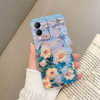 เคสVivo Y17s 2023ล่าสุดดีไซน์ลายดอกไม้3Dบลูเรย์ลายดอกไม้พร้อมสร้อยข้อมือปลอกซิลิโคนนิ่มเคสโทรศัพท์ Vivo Y17sสำหรับเด็กผู้หญิงเคส