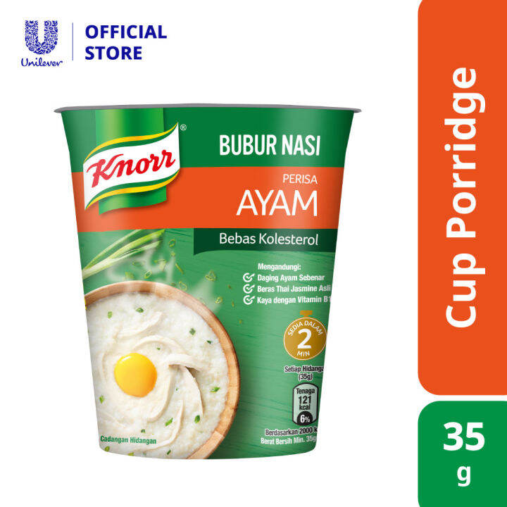 Knorr Instant Porridge Cup Chicken 35 G Lazada