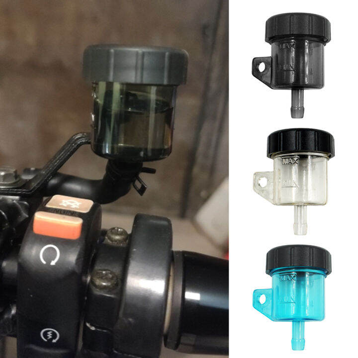 Hittime Transparent Motorcycle Front Brake Fluid Reservoir Push Up