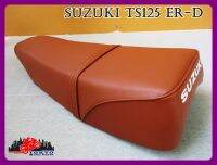 SUZUKI TS125 ER-D DOUBLE SEAT COMPLETE "BROWN" // เบาะ เบาะรถมอเตอร์ไซค์ สีน้ำตาล หนังพีวีซี สินค้าคุณภาพดี