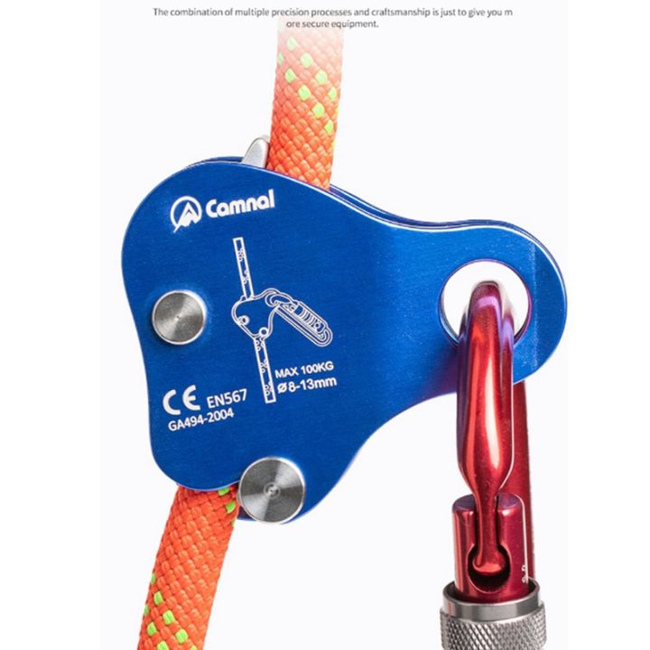 4x-camnal-safety-climbing-protective-ascender-220lb-climbing-protective-device-rope-grip-8-13mm-rope-blue