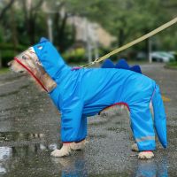 Large Pet Dog Raincoat Waterproof Rain Clothes Jumpsuit For Big Medium Small Dogs Golden Retriever Outdoor Pet Clothing Coat