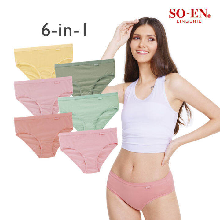 SOEN SIM 6Pcs Ladies Bikini Panty Lazada PH