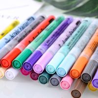 28 Colors/Set 0.7mm Acrylic Paint Marker Pen For Ceramic Rock Glass Porcelain Mug Wood Fabric Canvas Painting