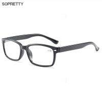 Comfy Ultralight Reading Glasses Square Presbyopia PC Transparent Frame Eyewear 1.0 1.5 2.0 2.5 3.0 3.5 Eyeglasses A1303