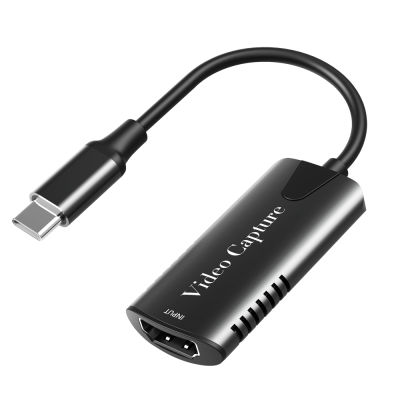 Capture hdmi-to-usb-c video adapter. (with Loop 4K 1080P) USB 3.1 HDMI HDMI Video Capture Card to USB Video Clip for Live Phone Game Feature: High-speed USB 3.1, HDMI video can be easily captured in the computer. UVC operation without driver installation.