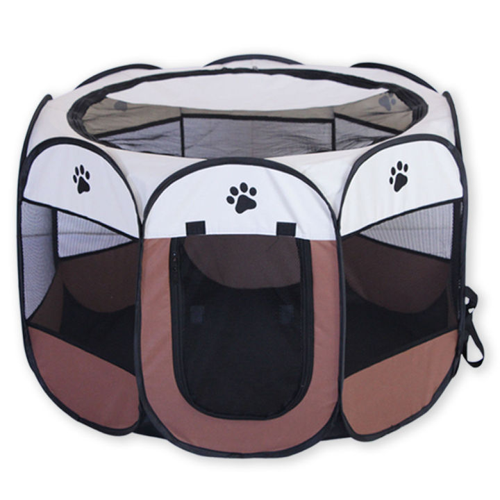 portable-folding-tent-dog-house-octagonal-cage-for-cat-tent-playpen-puppy-kennel-easy-operation-fence-outdoor-big-dogs-house