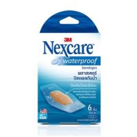 Nexcare Waterproof Bandage พลาสเตอร์ ปิดแผล กันน้ำ ขนาด 26 X 57 MM จำนวน 1 กล่อง บรรจุ 6 ชิ้น (12505 )