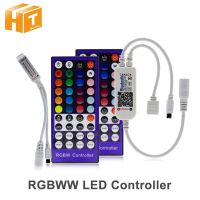 DC12V ตัวควบคุมไฟ LED RGBW 40Key รีโมทคอนโทรล IR/บลูทูธควบคุมสำหรับไฟ RGBW หรือแถบไฟ LED RGBWW