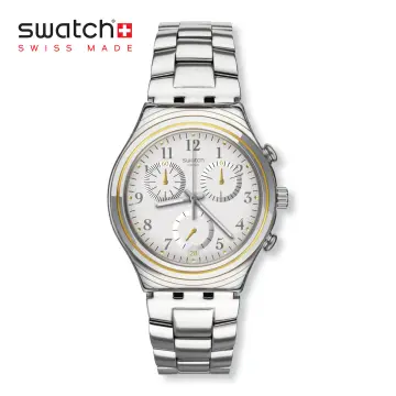 Swatch swiss irony stainless steel outlet price